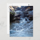 Schöner Wasserfall Postkarte (Vorne/Hinten)
