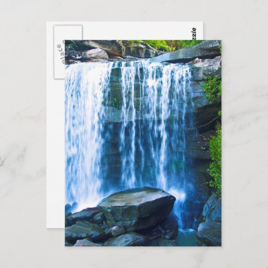 Schöner Wasserfall Postkarte (Vorne/Hinten)