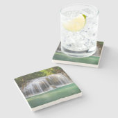Schöner Wasserfall Untersetzer (Seitenansicht)