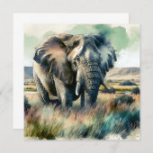 Schöner Wasserfarbenelephant (Vorne/Hinten)