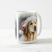 SCHÖNER WASSERFARBENER GOLDEN RETRIEVENT HUND KAFFEETASSE (VorderseiteRechts)