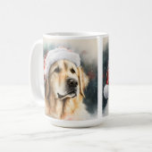 SCHÖNER WASSERFARBENER GOLDEN RETRIEVENT HUND KAFFEETASSE (Vorderseite Links)