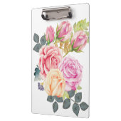 Schöner Watercolor-Blumenstrauß der rosa Klemmbrett (Links)