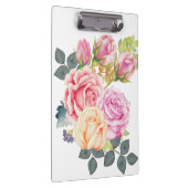 Schöner Watercolor-Blumenstrauß der rosa Klemmbrett (Rechts)