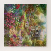 Schöner Watercolor Country Garden Puzzle (Horizontal)