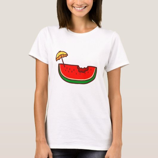 Schöner Watermelon Summer Drinks T - Shirt (Vorderseite)