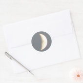 Schöner Waxcrescent Moon bei Dusk Stickers (Umschlag)