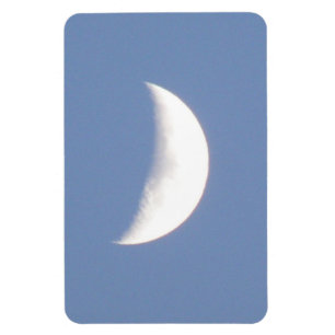Schöner Waxcrescent Moon in Daylight Premium Magnet