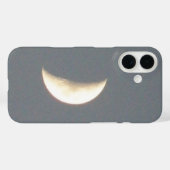 Schöner Waxing Crescent Moon auf Dusk iPhone Case (Rückseite (Horizontal))