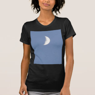 Schöner Waxing Crescent Moon in Daylight Ladys T-Shirt