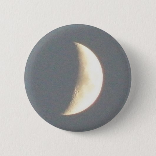 Schöner Waxmond auf Halbmond bei Dämmerschaltfläch Button (Vorderseite)