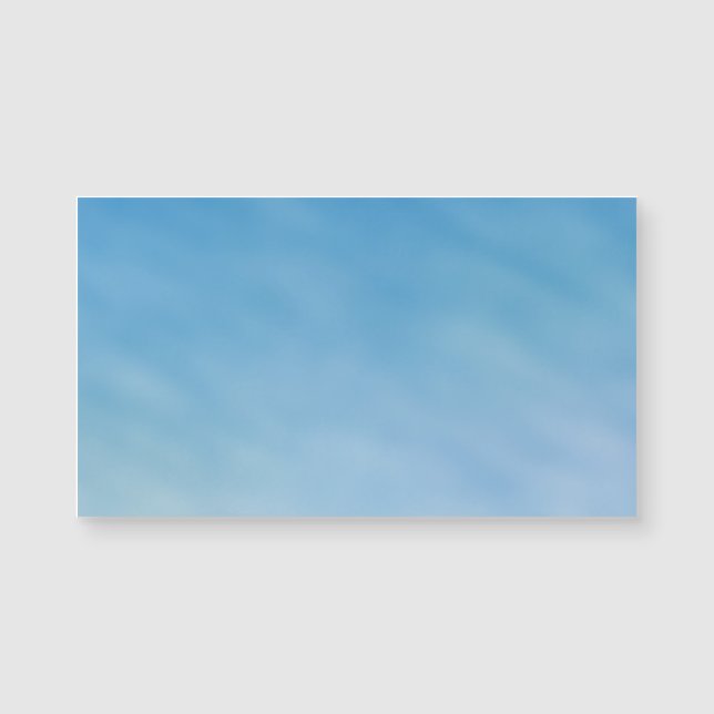 Schöner, weicher blauer Himmel mit traumhaften Wol Magnetkarte (Vorderseite)