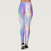 Schöner, weicher Holografischer Regenbogen Leggings (Rückseite)