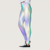Schöner, weicher Holografischer Regenbogen Leggings (Links)