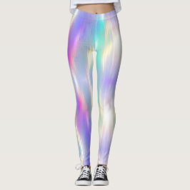Schöner, weicher Holografischer Regenbogen Leggings
