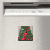 Schöner Weihnachts-Roter Kardinal Magnet (In Situ (Geschirrspüler))