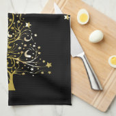 Schöner Weihnachtsbaum aus sternhartem Metall Handtuch (Viertel Falte)