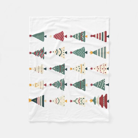 Schöner Weihnachtsbaum Fleecedecke (Vorderseite)