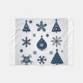 Schöner Weihnachtsbaum Fleecedecke (Vorderseite (Horizontal))