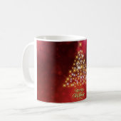 Schöner Weihnachtsbaum Kaffeetasse (Vorderseite Links)