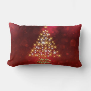 Schöner Weihnachtsbaum Lendenkissen