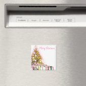 Schöner Weihnachtsbaum mit Geschenken Magnet (In Situ (Geschirrspüler))
