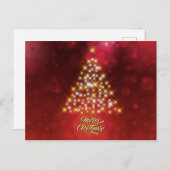 Schöner Weihnachtsbaum Postkarte (Vorne/Hinten)