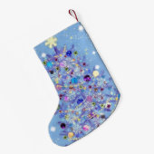 Schöner Weihnachtsbaum Weihnachtsbaum Strumpf Kleiner Weihnachtsstrumpf (Rückseite (Hängend))