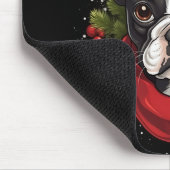 Schöner Weihnachtsboston Terrier Dog Mousepad (Ecke)