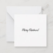 Schöner Weihnachtsfox Mitteilungskarte (Rückseite)