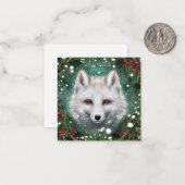 Schöner Weihnachtsfox Mitteilungskarte (Vorderseite/Rückseite Beispiel)
