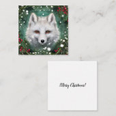 Schöner Weihnachtsfox Mitteilungskarte (Vorne/Hinten)