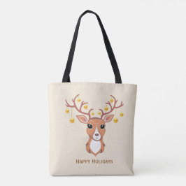 Schöner Weihnachtshirsch Tasche