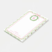 Schöner Weihnachtskranz Monogramm Notizen (angewinkelt)