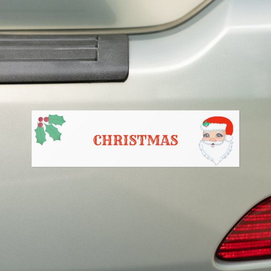Schöner Weihnachtsmann Autoaufkleber (Auf Auto)