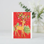 Schöner Weihnachtsmann Feiertagspostkarte (Stehend Vorderseite)