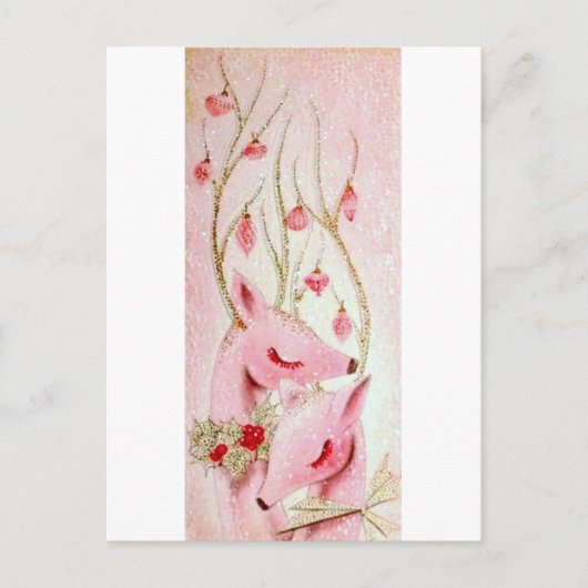 Schöner Weihnachtsmann Feiertagspostkarte (Vorderseite)