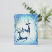 Schöner Weihnachtsmann Feiertagspostkarte (Stehend Vorderseite)