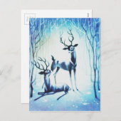 Schöner Weihnachtsmann Feiertagspostkarte (Vorne/Hinten)