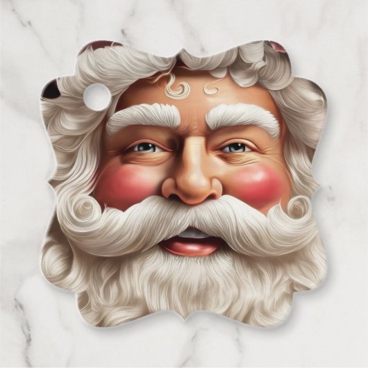 Schöner Weihnachtsmann Geschenkanhänger (Vorderseite)