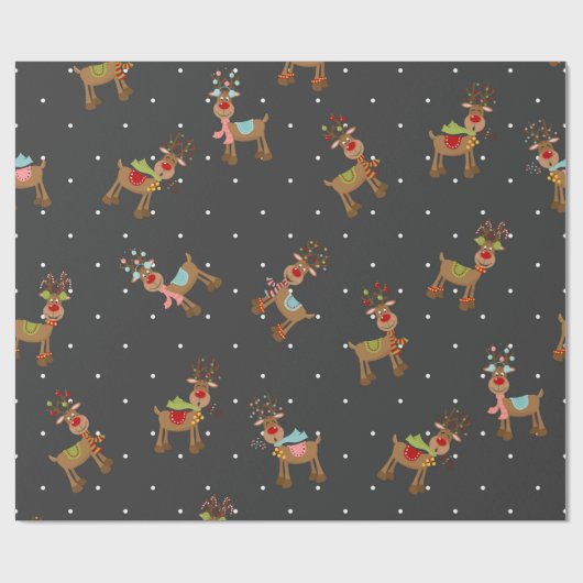 Schöner Weihnachtsmann Geschenkpapier (Flach)