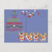 Schöner Weihnachtsmann Postkarte (Rückseite)