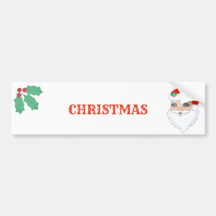 Schöner Weihnachtsmann Santa Claus Autoaufkleber