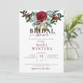 Schöner Weihnachtsthema Polterabend Einladung (Stehend Vorderseite)