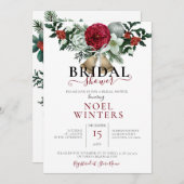 Schöner Weihnachtsthema Polterabend Einladung (Vorne/Hinten)