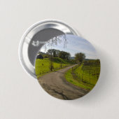 Schöner Weinberg im Napa Tal Button (Vorne & Hinten)