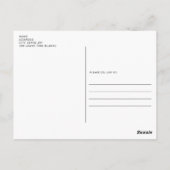 Schöner weißer Labrador Hund Postkarte (Rückseite)