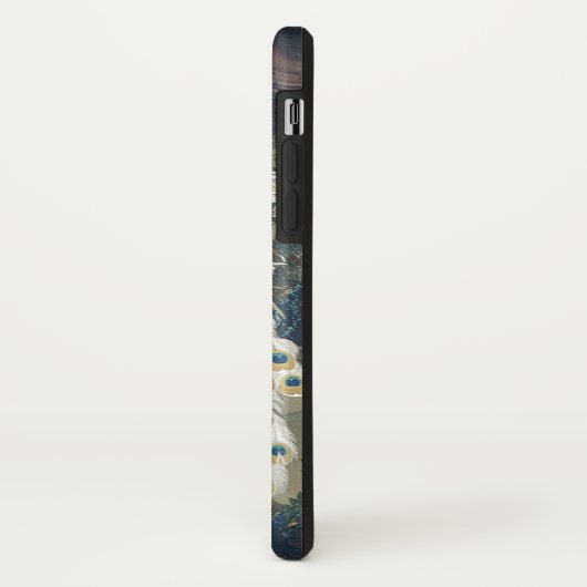 Schöner weißer Pfau in der Kiefer Case-Mate iPhone Hülle (Hinten/Links)