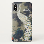 Schöner weißer Pfau in der Kiefer Case-Mate iPhone Hülle (Rückseite)