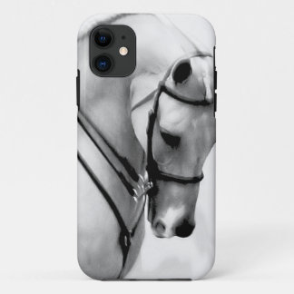 Schöner weißer Pferdekopf Case-Mate iPhone Hülle